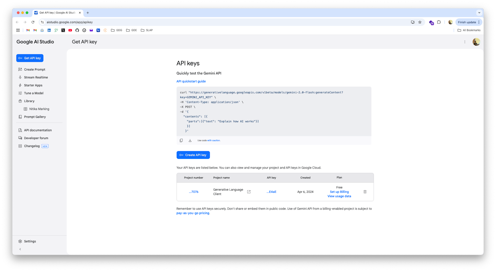 AI Studio API Key
